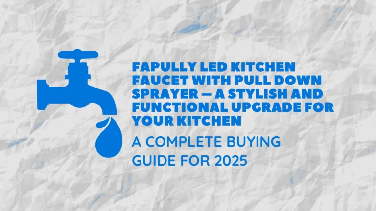 Fapully LED Kitchen Faucet with Pull Down Sprayer