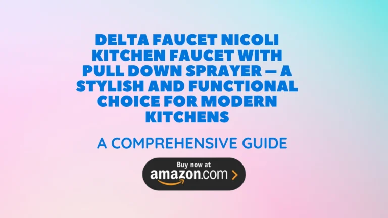 Delta Faucet Nicoli Kitchen Faucet with Pull Down Sprayer